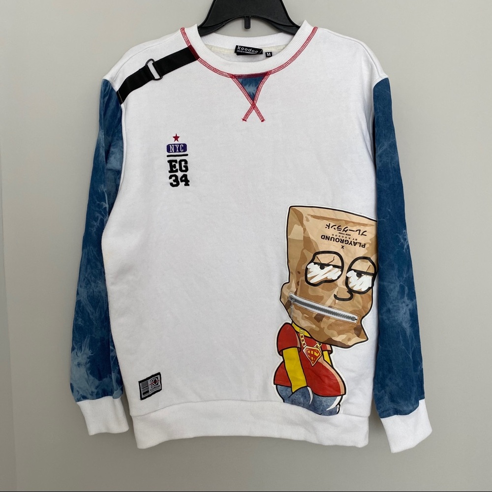 Koodoo x Playground Hip-Hop Zip Sweatshirt Hoodie